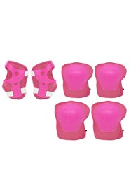 Resim MOTOLİNAS ÇOÇUK BİSİKLET KORUMA SETİ DİZLİK-DİRSEKLİK SETİ PEMBE 