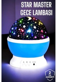 Resim Flzdgnkr 5 Yıldızlı Gökyüzü Projeksiyon Gece Lambası Hareketli Işık Şovu 91668119 