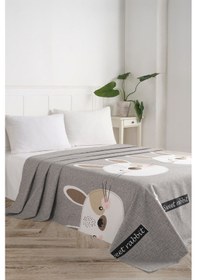 Resim Doğal Pike Baskılı Battal 230x220cm Tavşancık A.kahve-gri-pembe A.kahve-gri-pembe 