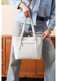 Resim Just Polo Şık Ve Lüks Tasarım El Ve Omuz Çantası Yeni Sezon Ebat :boy: 25 En : 35 Cm Beyaz 
