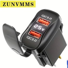 Resim Dream011 Cc119 Çizgisiz Zunvmms Hızlı Araç Şarj Cihazı Çift Qc3 0 Usb Portlu 36v Toyota İçin Mat Kaplama Kablolu Güç Adaptörü Erkek Dişi Bağlantı 
