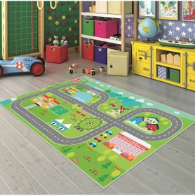 Resim VİVİCAHOME Dijital Baskı Kaymaz Taban Makinede Yıkanabilir Çocuk Odası Halısı Bebek Odası Halısı VCH 