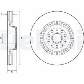 Resim DELPHI BG9957 | Fren Diski Ön (VW Audi A6 05-11 A8 04-10) 
