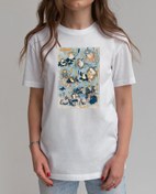 Resim Kurbağalar Tarafından Oynanan Kabuki Sahnesinin Ünlü Kahramanları Kadın Tişört 