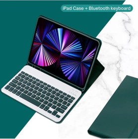 Resim Apple Uyumlu iPad Air 5. Nesil 10.9 Inç M1 2022 Tablet Bluetooth Klavyeli Kılıf Türkçe Klavye Kılıf 