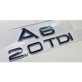 Resim Audi 2005 - 2017 2.0 Tdi A6 Krom Arka Bagaj Yazısı Set 