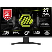 Resim Msı 27" Mag 274QF 2560X1440 (Wqhd) 16:9 Flat Rapıd IPS 180HZ 0.5ms (Min.) Adaptıve-Sync Gamıng Monıtor 