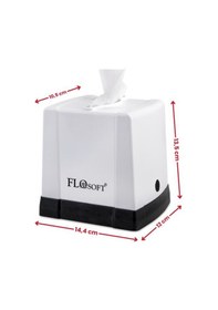 Resim Flora Cömert Peçetelik, Dekoratif Peçete Dispenseri Ve Düzenleyicisi F291 Beyaz 