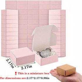 Resim 20/50 adet-Mini Kraft Kağıt Hediye Kutusu - Yüzük, Küpeler, Düğün ve Doğum Günü Hediyeleri, Tatiller ve Noel için Çok Amaçlı Takı Sarma - Bağımsız Kullanım, Güç Gerekmez, Takı Gösterimi ve Ambalaj Malzemeleri, Boncuk ve Takı Yapımı 