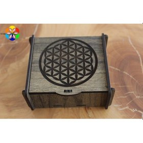 Resim Değerli Taş, Pandül & Takı Saklama Kutusu Orta Boy Yaşam Çiçeği 