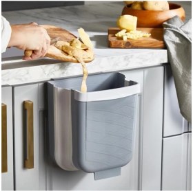 Resim Life Katlanabilir Askılı Banyo ve Mutfak Tezgahüstü Çöp Kovası MIT1075 