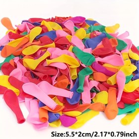 Resim 251 adet Renkli Slime Balonları - 5.51cm Karışık Renkler Yaz Dış Mekan Oyunları, Plaj ve Havuz Eğlenceleri, Yeni Yıl, Mezuniyet, Paskalya ve Daha Fazlası İçin Temel | Elektrik Gerektirmez, Yuvarlak Şekil, Canlı Parti Malzemeleri | Canlı Parti Dekoru | Dayanıklı Emülsiyon Balonları, Parti Dekorasyonları İçin Balonlar 