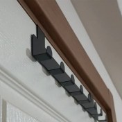 Resim Risingmaber Metal Mat Siyah Amerikan Kapı Arkası Askılık Organizer Askılık ve Banyo Kapı Arkası Askılık 