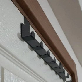 Resim Risingmaber Metal Mat Siyah Amerikan Kapı Arkası Askılık Organizer Askılık ve Banyo Kapı Arkası Askılık 
