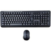 Resim Platoon Pl-399 Kablosuz Türkçe Siyah Q Klavye Mouse Set Optik 