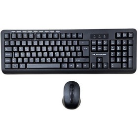 Resim Platoon Pl-399 Kablosuz Türkçe Siyah Q Klavye Mouse Set Optik 