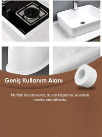 Resim Heredot Su Geçirmez Kendinden Yapışkanlı Lavabo Duvar Küvet Sticker Bant MIT1132 