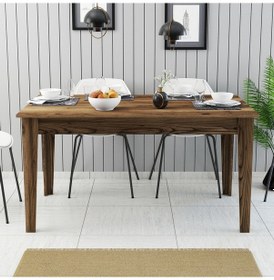 Resim Milan Yemek Masası - Ceviz / Ceviz 