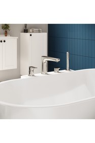 Resim Artema Root Round A42743 Küvet Bataryası, 4 Delikli, Krom 