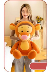 Resim İthal Kumaş Winnie The Pooh Tiger Kaplan Anime Figür Peluş Oyuncak Uyku & Oyun Arkadaşı 50 Cm. Turuncu 