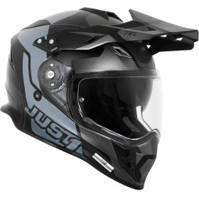 Resim Just1 j34 Pro Tour Mat Siyah-Titanium Güneş Vizörlü Cross Kask 