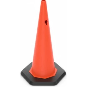 Resim Zeplin 90 cm Trafik Konisi PVC - Ağırlıklı Reflektifsiz 