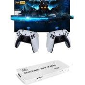 Resim 3D 4K Hd 2.4g Game Stick 4K Ultra Hd Oyun Konsolu Çift Kollu 