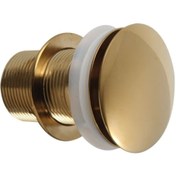 Resim Prestige Altın Kaplamalı Lavabo Sifon Süzgeci - Pop Up Klik Klak 