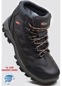Resim 5538 Scooter Ortopedik Su Geçirmez Hakiki Deri Outdoor Erkek Bot Ayakkabı 40-45 Kahverengi 