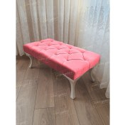 Resim AldaGelsin 120 cm Kapitoneli Ayak Ucu Kapı Önü Antre Bench Puf 
