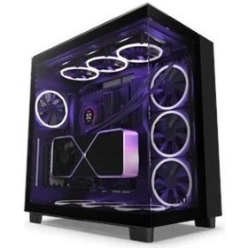 Resim Nzxt H Series H9 Elite Edition CM-H91EB-01 Temperli Cam Siyah Mid Tower Gaming (Oyuncu) Kasa 
