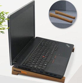 Resim Firmalara Özel Logolu Taşınabilir Ahşap Notebook Laptop Standı – 50 Adet BK