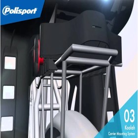 Resim Polisport Çocuk Koltuğu Koolah Bagaj Üstü Monte Kahverengi 