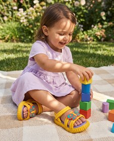 Resim Mini Melissa Create + Play-Doh Sarı Kelebekli Kız Çocuk Sandalet | 22-27 Numara | İkonik Kokulu - 2 