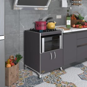 Resim Kenzlife ocak dolabı bade gri 85*60*57 mutfak modül mini fırın ankastre ocak için 