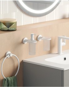 Resim Tecno White Diş Fırçalık - Mat Beyaz Mat Beyaz 