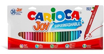 Resim Carioca Joy Süper Yıkanabilir Keçeli Boya Kalemi 36'lı 