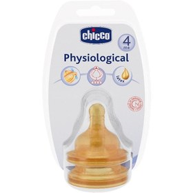 Resim Chicco Fizyolojik Biberon Emziği 4Ay+ Hızlı Akış 2Li - Kauçuk 