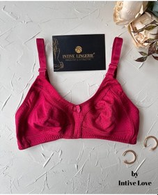 Resim Liza Puantiye Desenli Pamuklu Penye Kalın Askılı Toparlayıcı Bale Vişne 