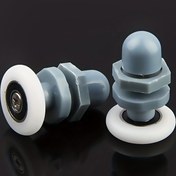 Resim Duş Odası Kayar Ray Plastik Eksantrik Tekerlek 