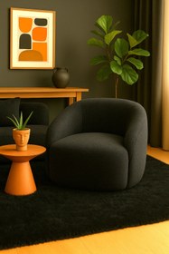 Resim arge demo Salsa Berjer Siyah Welsoft Kuzu Kumaş 