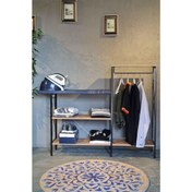 Resim Avm Park Siyah Atlantik Çam Stally Ütü Masası (AVM.292926) 