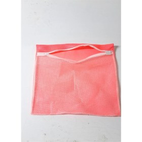 Resim Noip Pembe Fermuarlı - Hassas Çamaşır Terlik Ayakkabı Yıkama Filesi Büyük Boy (1370) 