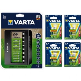 Resim Varta Multi Plus 8li Şarj Cihazı + 8 x 2700 Mah AA Şarjlı Pil 