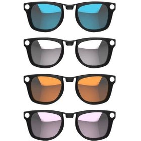 Resim Hibloks 4 Adet Polarize Klips Ray-ban Meta Wayfarer Akıllı Gözlük - Large 