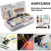 Resim Cloud011 830 Parça Breadboard Kablolar Dirençler Elektronik Komponent Seti Arduino Led Potansiyometre 
