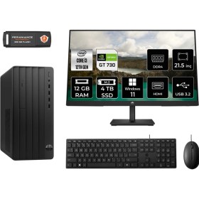 Resim Hp Pro Tower 290 G9 Intel Core I3 12100 12GB 4tb GT730/4GB 21.5" Fhd Monitör W11P 6D3A1EA Masaüstü Bilgisayar & Per4 USB Bellek 6D3A1EAMNT2410 