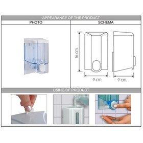 Resim Vialli S2T Sıvı Sabun Dispenseri Aparatı 500 ML Şeffaf 