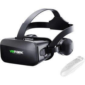 Resim Vrpark J20 3.5mm Kulaklıklı 3D Sanal Gerçeklik Gözlüğü+ Vr Kablosuz Bluetooth KUMANDA-AL4752 
