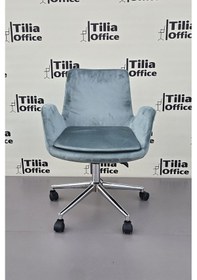 Resim Maki Çalışma Ve Çocuk Koltuğu Krom Konik Ayak Su Yeşili 